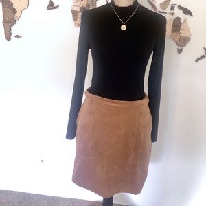 Banana Republic Faux Suede Skirt